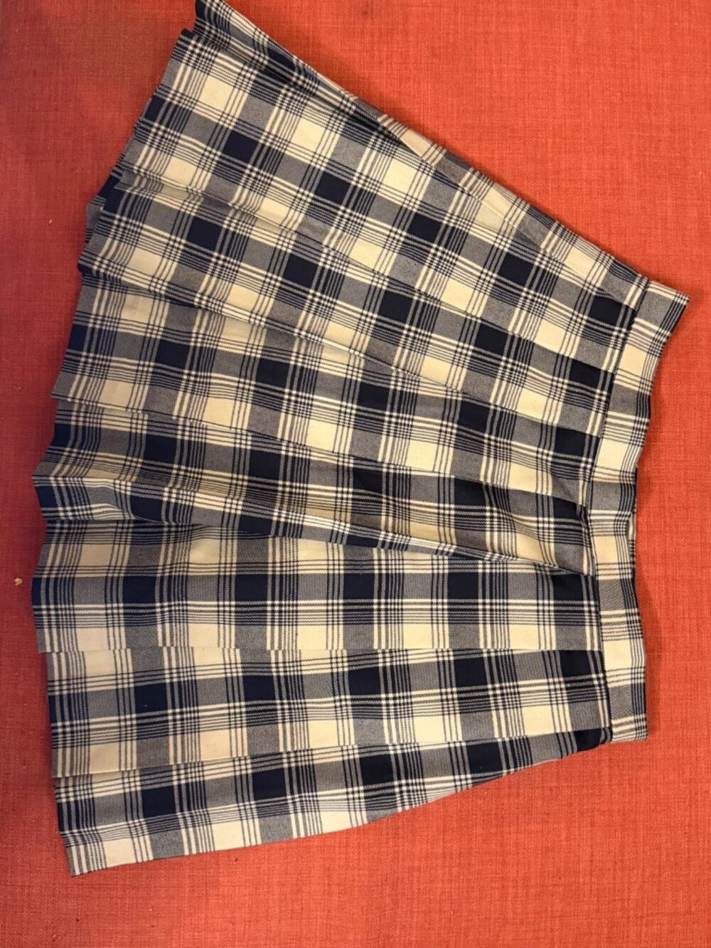 Plaid JK School Pleated Mini Skirt - Black/White